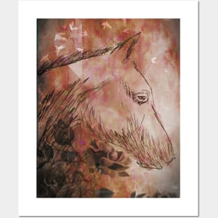 Horse Sketch Posters and Art